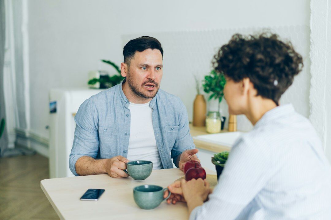 people having deep conversation