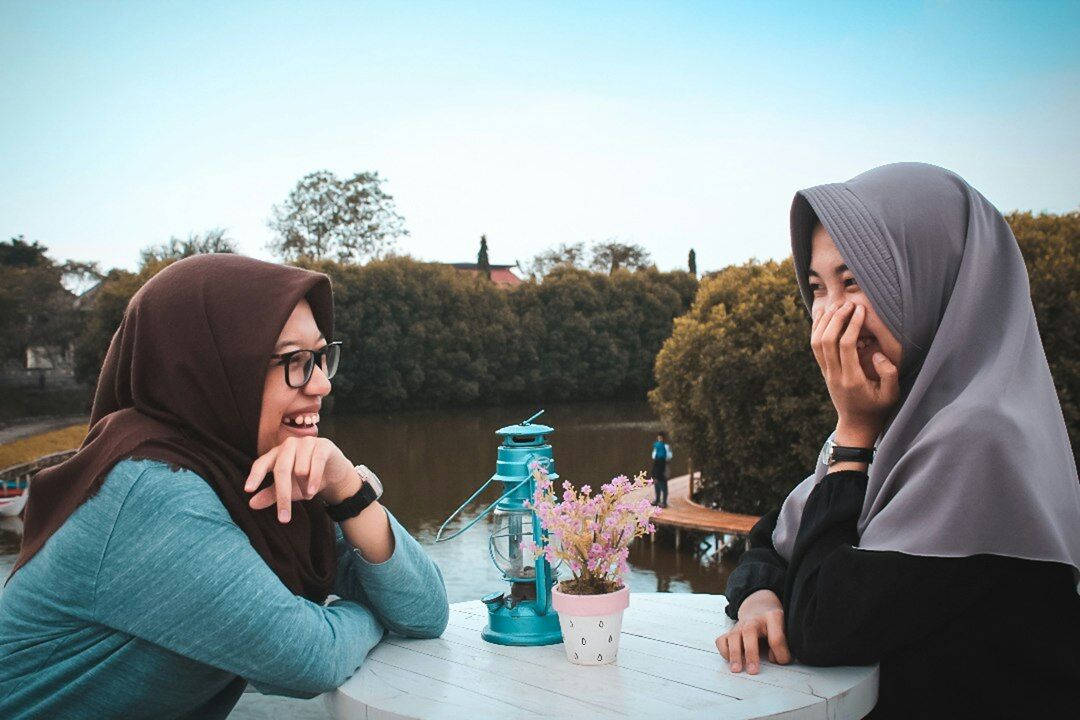 woman listening to friend