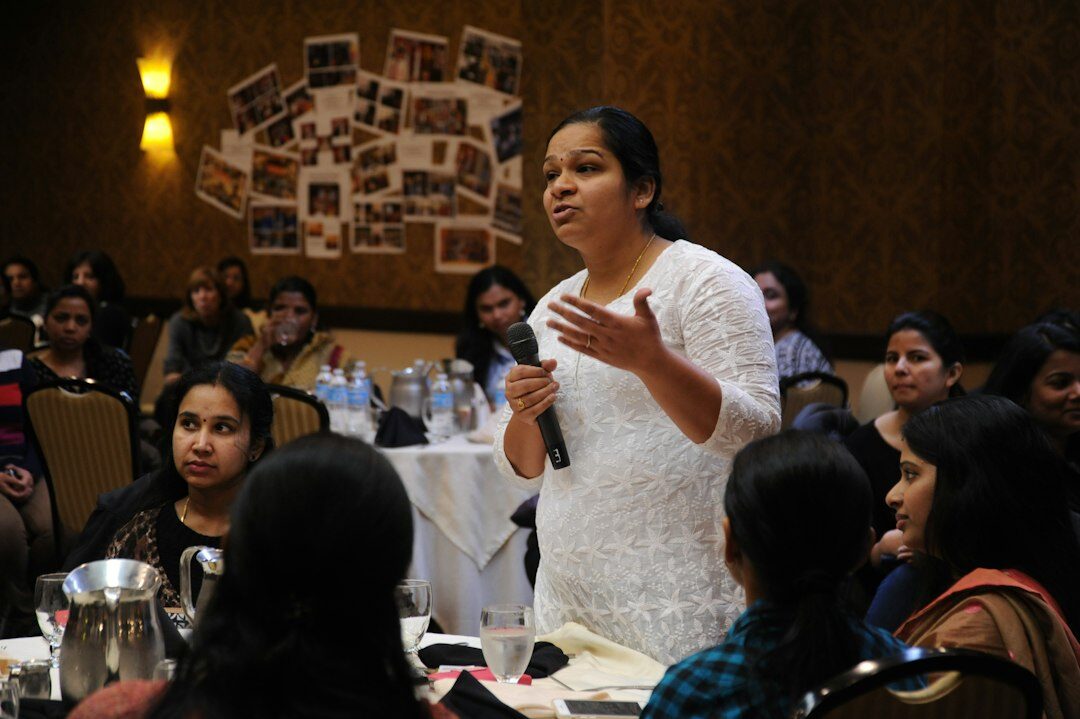 group discussion in workshop